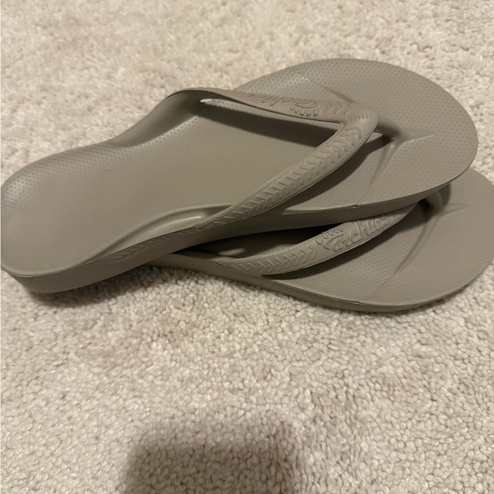 Casual Taupe Flip-Flop Sandals